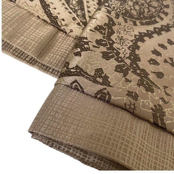 MARTHA STEWART Pillow Shams Set of 2 Standard Size Beige Paisley Pillowcases - Picture 6 of 11